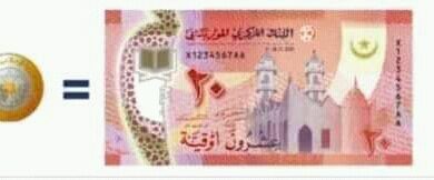 صورة الحديث عن إصدار ورقة من فئة 20أوقية جديدة…