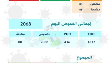 صورة موريتانيا تسجل حالة وفاة بكورونا و 69 إصابة جديدة (توزيع الإصابات)