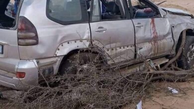 صورة حادث سير مروع بقرية “أكجرت”