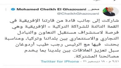 صورة رئيس الجمهورية: قمة الشراكة التركية الإفريقية فرصة لاستشراف مستقبل التعاون