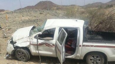 صورة تيرس الزمور : وفاة منقب وإصابة آخرين في حادث سير