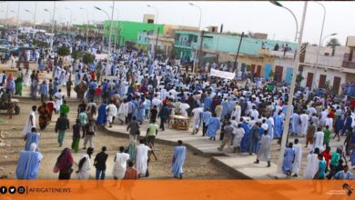 صورة مظاهرات غاضبة في نواكشوط تنديدا بمقتل موريتانيين في مالي