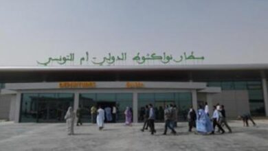 صورة مطار نواكشوط الدولي : وفد حكومي في استقبال الطلاب العائدين من اوكرانيا