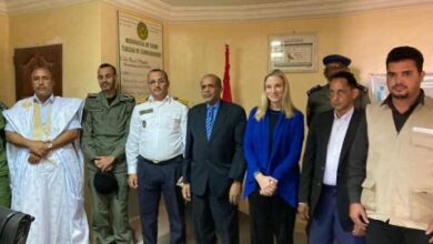 صورة السفيرة الامريكية تزور مدينة الشامي