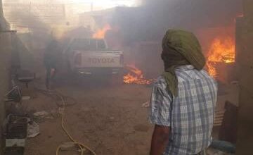 صورة حريق في منطقة “أبكين” في مقاطعة تيارت    .. صورة