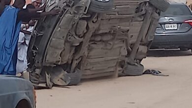 صورة حادث سير بشع قرب بقالة اترارزه في تيارت – صورة