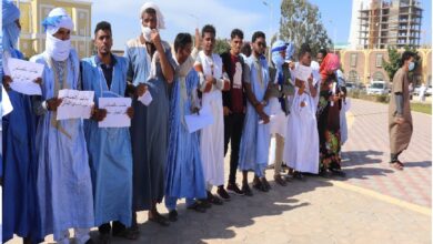 صورة وقفة احتجاجية بنواكشوط رفضا لـ”اعتداءات” الجيش المالي على موريتانيين