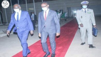 صورة الوفد المرافق للوزير الأول في زيارته للرباط