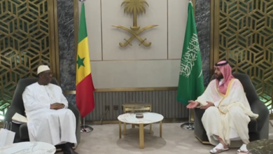 صورة الرئيس السنغالي ماكي صال يختتم مباحثاته مع ولي عهد السعودية بجدة