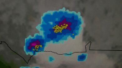 صورة سحب ماطرة يومي الجمعة والسبت على مناطق من بينها حوض النهر