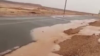 صورة مقاييس أمطار على جملة مناطق أغلبها في ولاية الحوض الشرقي