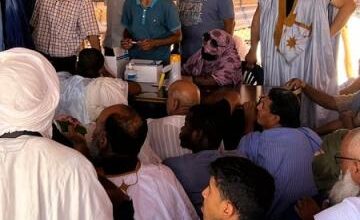 صورة بدأ تنفيذ الإجراء الأخيرة قبل مغادرة الفوج الأول من حجاجنا