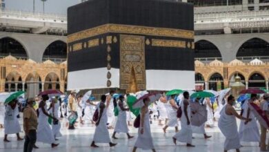 صورة وصول الفوج الثالث والأخير من حجاجنا الميامين إلى المدينة المنورة