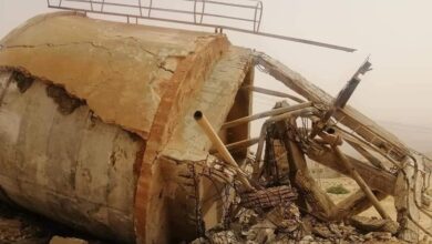 صورة وفاة شاب بباسكنو إثر سقوط خزان مائي عليه (صورة)