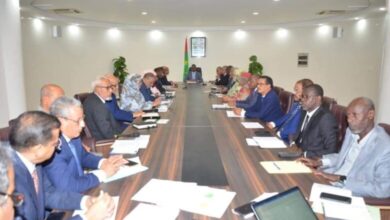 صورة الوزير الأول يجتمع باللجنة الوزارية مكلفة بمتابعة الازمات و الكوارث الطبيعية