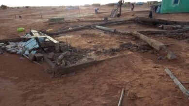 صورة لجنة الطوارئ تسجل خسائر مادية جديدة في بعض المناطق جراء الأمطار