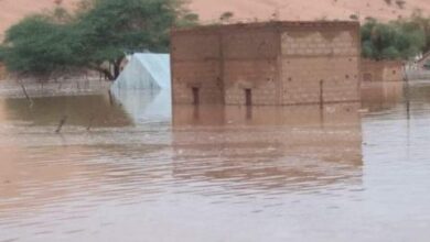 صورة هطول أمطار متفاوتة على مناطق متفرقة من البلاد