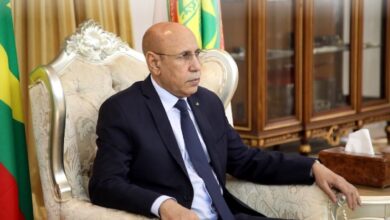 صورة غزواني: موريتانيا تتابع بقلق وحزن كبيرين الحرائق في الجزائر