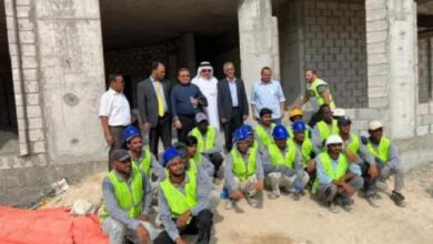 صورة بعثة وزارة الاسكان تصل الإمارات لتفقد الأشغال الجارية في السفارة الموريتانية