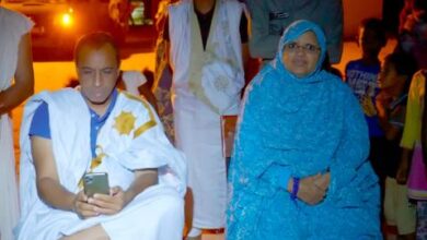 صورة رئيسة جهة نواكشوط تؤكد على ضرورة تسريع وتيرة صرف مياه الأمطار