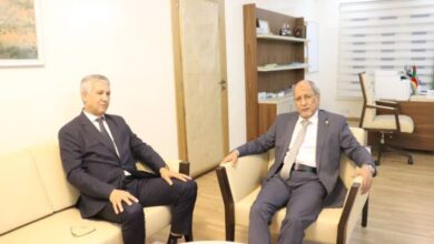 صورة مباحثات بين وزير الصيد الموريتاني ونظيره المغربي
