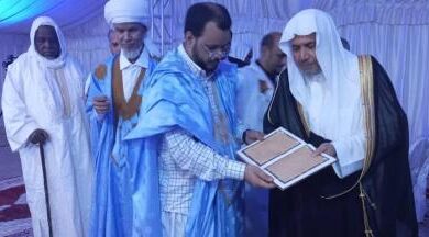 صورة وزير الشؤون الاسلامية يقيم مأدبة عشاء على شرف ضيوف موريتانيا
