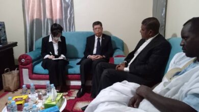 صورة نقيب الصحفيين يسقبل السفير الصيني المعتمد في موريتانيا