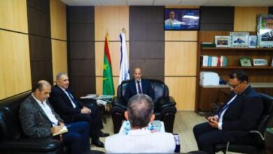 صورة ولد أييه يستقبل سعادة السفير الفلسطيني في موريتانيا