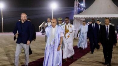 صورة الرئيس غزواني يقيم مأدبة عشاء لرئيس المجلس الأوروبي بمنتزه رباط البحر (صور)