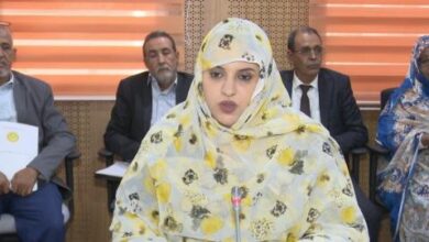 صورة بنت انتهاه تستعرض ميزانية القطاع أمام لجنة المالية بالجمعية الوطنية