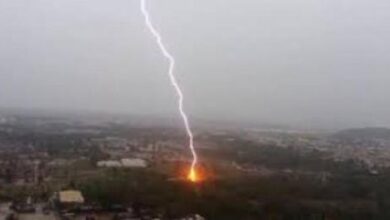 صورة جگني/ وفاة سيدة بسبب صاعقة رعدية
