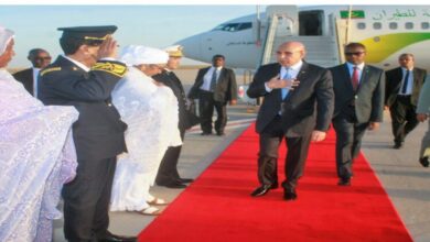 صورة غزواني يعود إلى نواكشوط قادما من إيطاليا