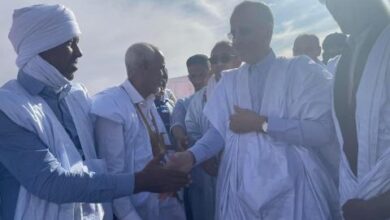 صورة استقبالات في تيشيت لرئيس الحزب الحاكم ولد أييه
