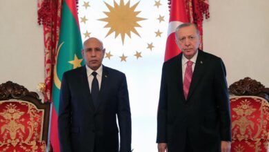 صورة ولد غزواني يهاتف أردوغان ويؤكد التضامن مع تركيا
