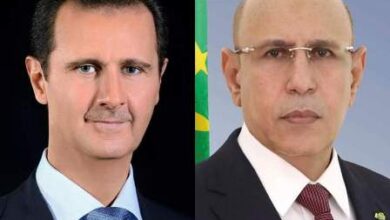 صورة رئيس الجمهورية يتصل بالأسد ويعرب له عن كامل التضامن