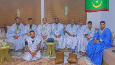 صورة بنشاب : منسق حزب الإنصاف يستقبل جماعة الإطار لد أغيلاس