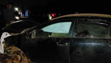 صورة حادث سير على الطريق الرابط بين مدينتي ازويرات وافديرك (صور)