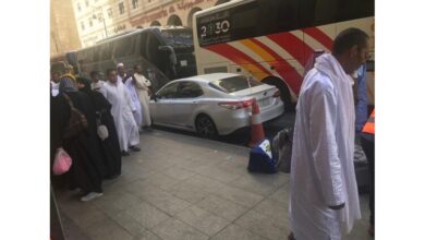 صورة وصول الفوج الثالث من الحجاج الموريتانيين إلى المدينة المنورة