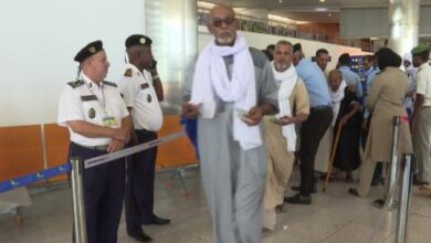 صورة الفوج الخامس من الحجاج الموريتانيين يتوجه إلى الديار المقدسة