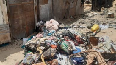 صورة وفاة رضيعة في احتراق منزل خشبي بنواذييو