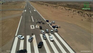 صورة وزير النقل يزورمشاريع تابعة لقطاعه في كل من اكجوجت وأطار