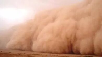 صورة توقعات لأمطار وعواصف في عدد من ولايات موريتانيا