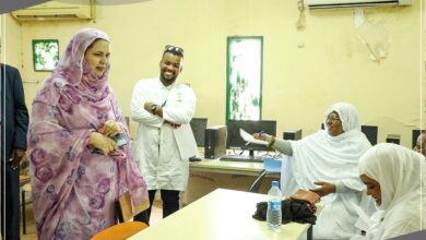 صورة وزيرة التكوين المهني تتفقد عدة مدارس تكوين تابعة لقطاعها