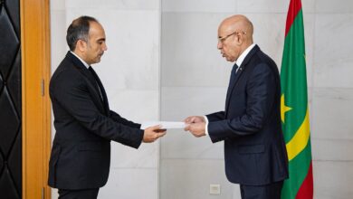 صورة غزواني يتسلم أوراق اعتماد سفراء إيران والسنغال وجنوب إفريقيا