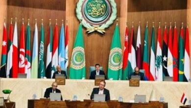 صورة اجتماع طارئ لمجلس الجامعة العربية بمصر