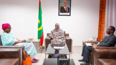 صورة وزيرة الصحة تستقبل فى مكتبها الممثلة المقيمة للمنظمة العالمية للصحة