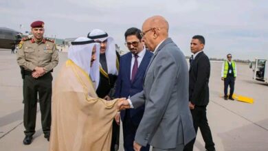 صورة وصول رئيس الجمهورية إلى دولة الكويت
