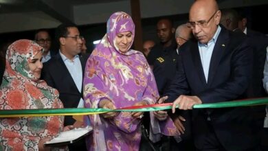 صورة خطاب  وزيرة الصحة بمناسبة إشراف  رئيس الجمهورية على تدشين مركز استطباب أطار