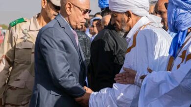 صورة رئيس الجمھورية يصل إلى ولاية اترارزة