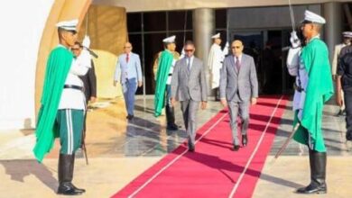 صورة غزواني يعود إلى نواكشوط قاما من كيهيدي
